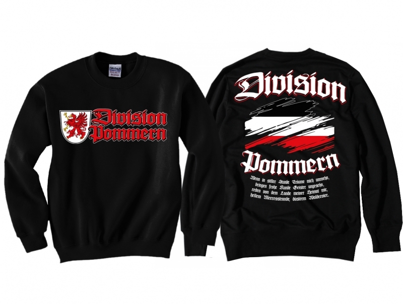Pommern Division - Pullover schwarz