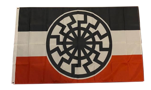 Schwarze Sonne SWR - Fahne 150x90cm