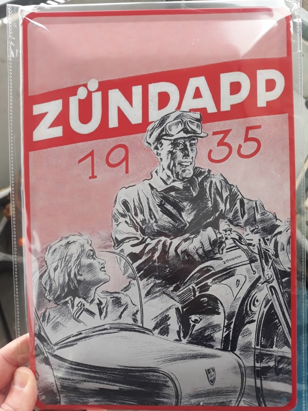 Zündapp Motorrad 1935 Wehrmacht Krad - Blechschild