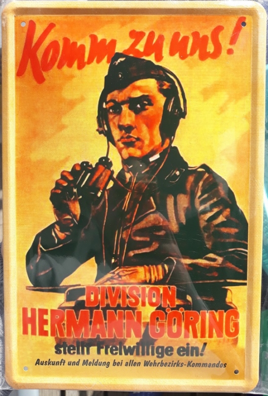 Division Hermann Göring - Blechschild