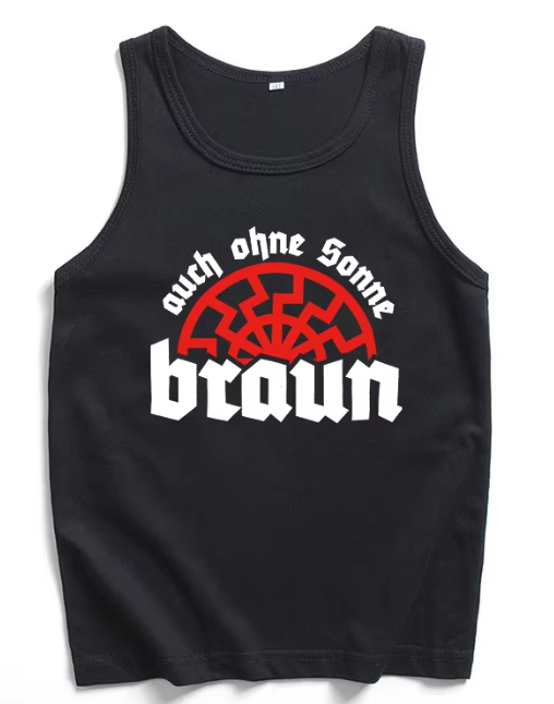 Auch ohne Sonne braun Muskelshirt