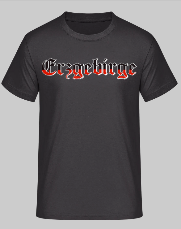 Erzgebirge Schwarz/Weiss/Rot - T-Shirt
