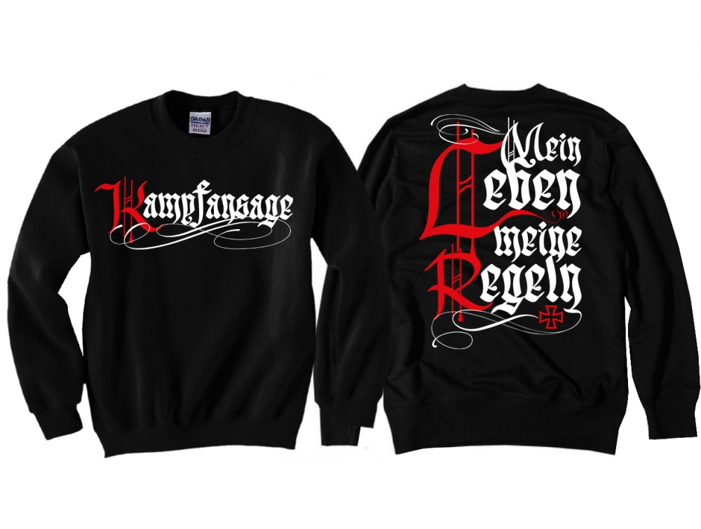 Kampfansage Meine Regeln Pullover