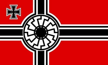 Schwarze Sonne Reichskriegsflagge - Fahne 150x90cm