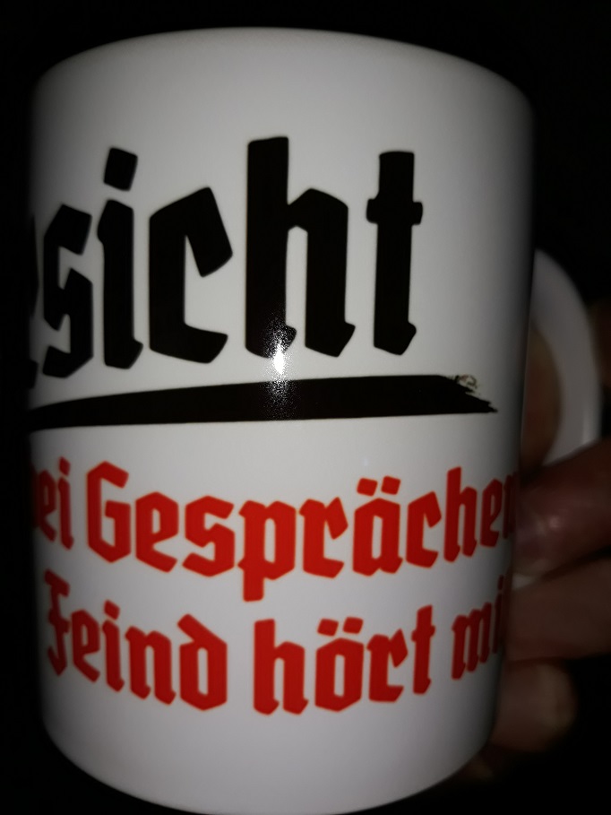 Vorsicht bei Gesprächen Feind hört mit Schweige du bringst mich in ...