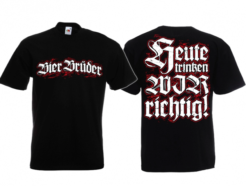 Bier Brüder - T-Shirt schwarz