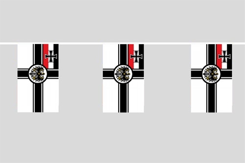 Reichskriegsflagge Flaggenkette 6 Meter / 8 Flaggen 30x40 cm