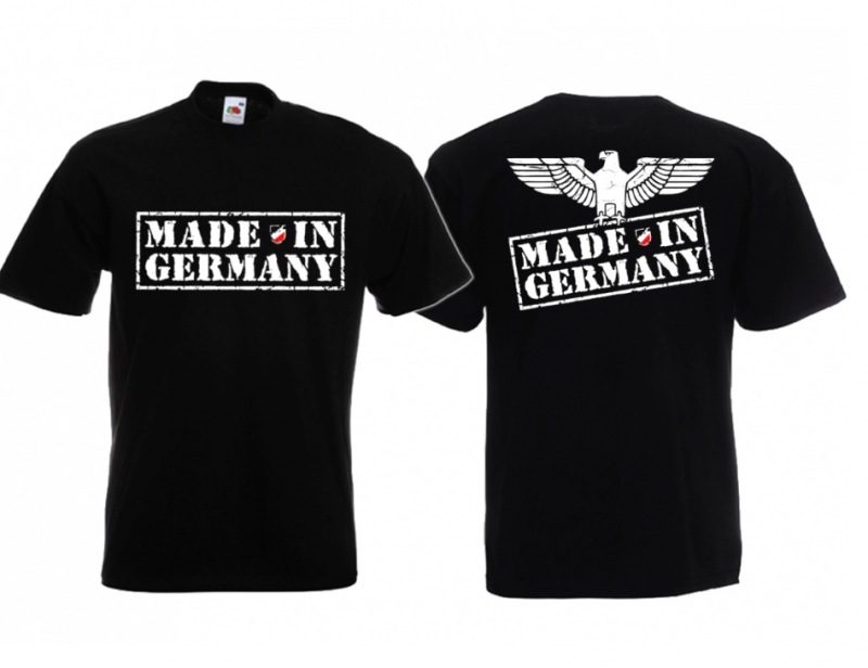Made in Germany Reichsadler - T-Shirt schwarz