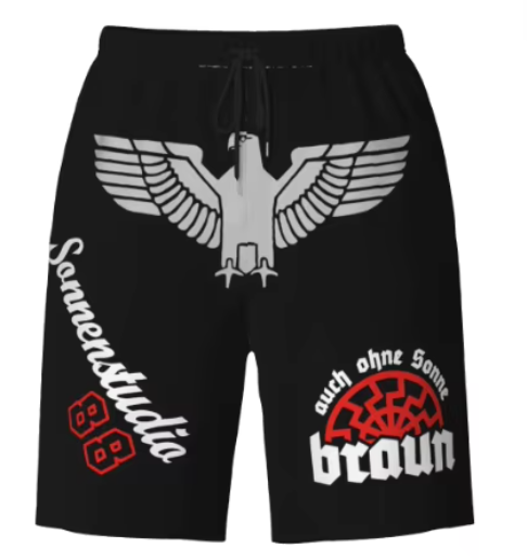 Auch ohne Sonne braun kurze Hose Badehose