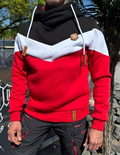 Schwarz Weiss Rot Schwarze Sonne Kapuzenpullover