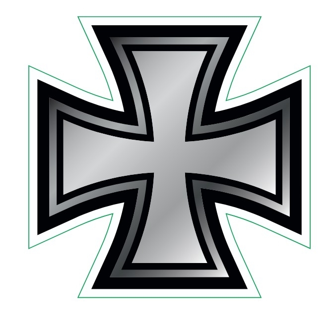 Eisernes Kreuz wasserfester Aufkleber