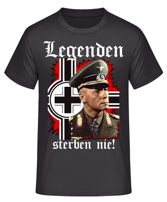 Erwin Rommel Legenden sterben nie T-Shirt Größe XXL