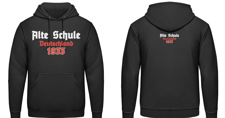 Alte Schule Deutschland 1933 Kapuzenpullover
