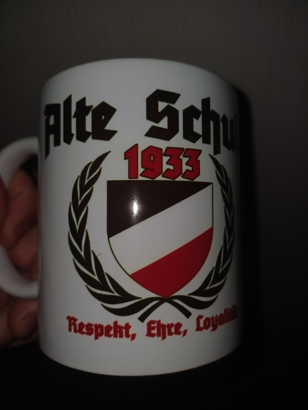 Alte Schule 1933 schwarz weiss rot Tasse