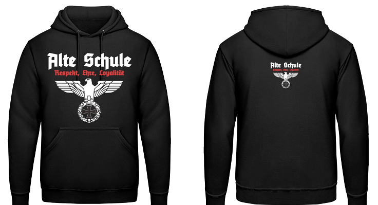 Alte Schule Reichsadler Kapuzenpullover