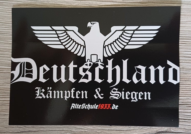 Deutschland Reichsadler Kämpfen und Siegen Aufkleber