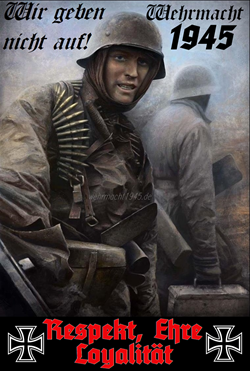 Wehrmacht 1945 Blechschild