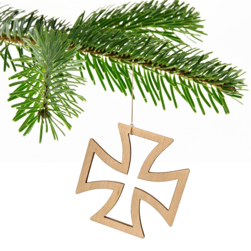 Eisernes Kreuz 5er Pack Weihnachtsbaumschmuck