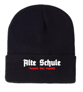Alte Schule Respekt Ehre Loyalität Wintermütze