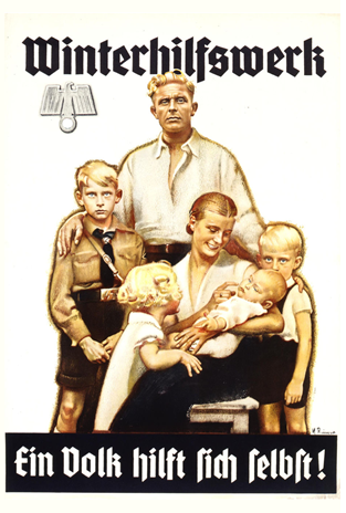 Winterhilfswerk ein Volk hilft sich selbst 60 Aufkleber