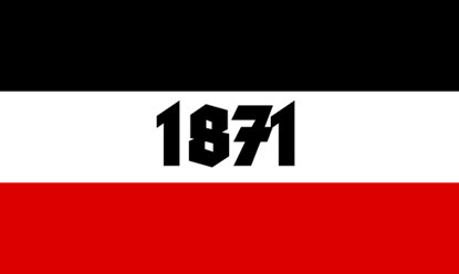 1871 schwarz weiss rot Fahne
