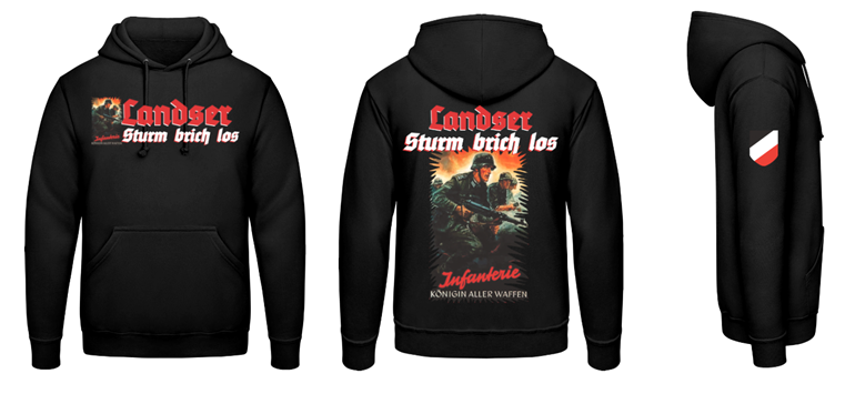 Landser Sturm brich los Pullover Kapuzenpullover