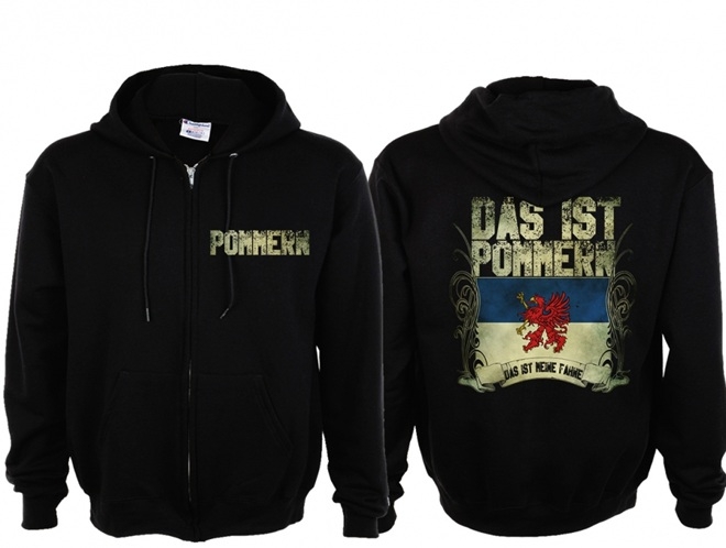 Das ist Pommern meine Fahne Kapuzenjacke