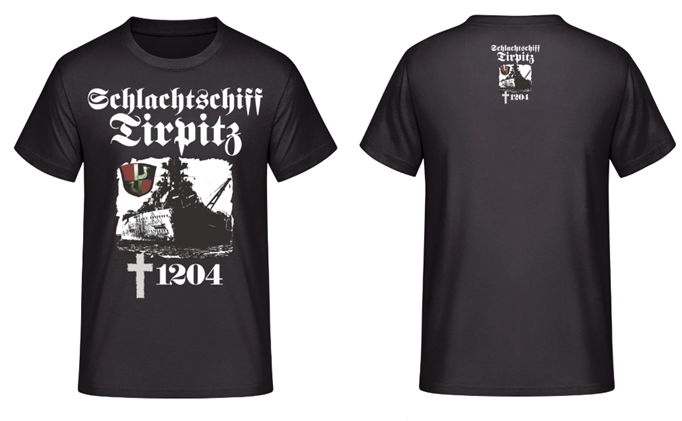 Schlachtschiff Tirpitz 1204 Gedenken T-Shirt