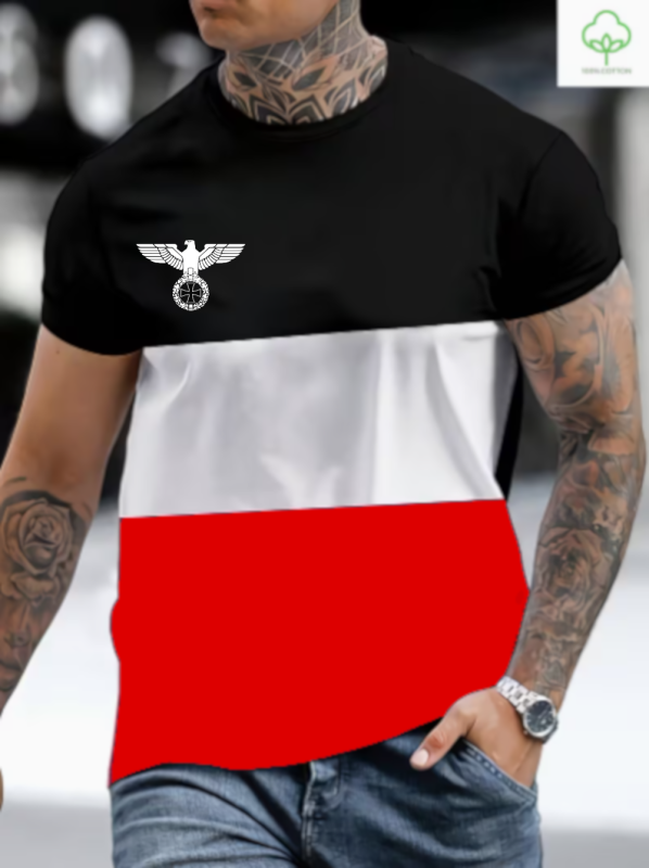Schwarz Weiss Rot Reichsadler T-Shirt