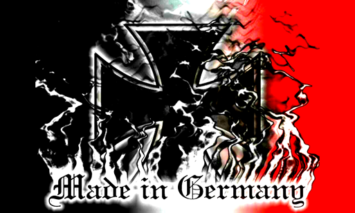 Made in Germany schwarz weiss rot Fahne