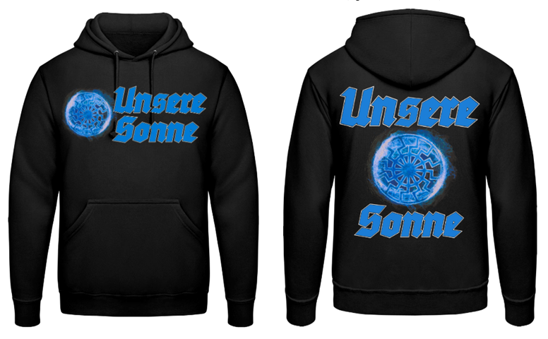 Unsere Sonne schwarze Sonne Kapuzenpullover
