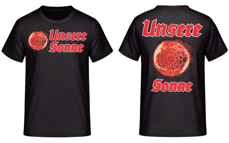 Unsere Sonne schwarze Sonne T-Shirt