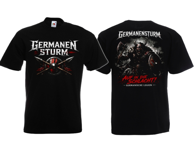 Germanensturm Auf in die Schlacht T-Shirt