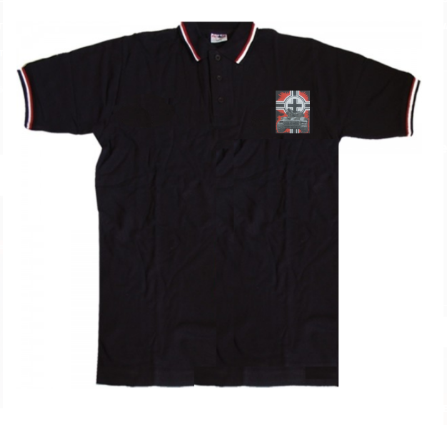 Tiger Panzer Balkenkreuz Aufnäher Poloshirt