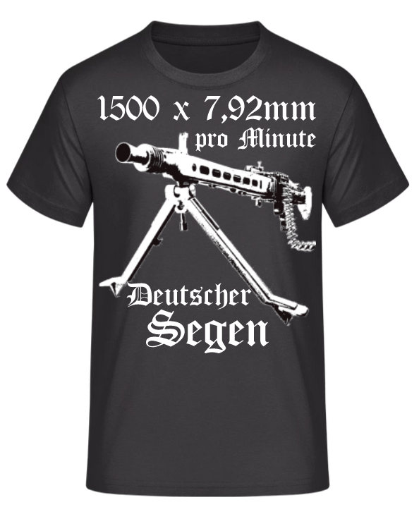 MG 42 1500 x 7,92mm pro Minute Deutscher Segen - T-Shirt