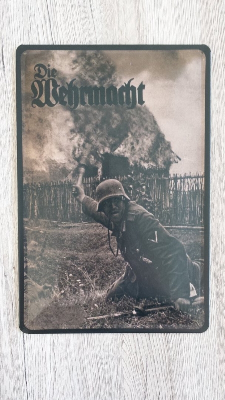 Wehrmacht Soldat - Blechschild II