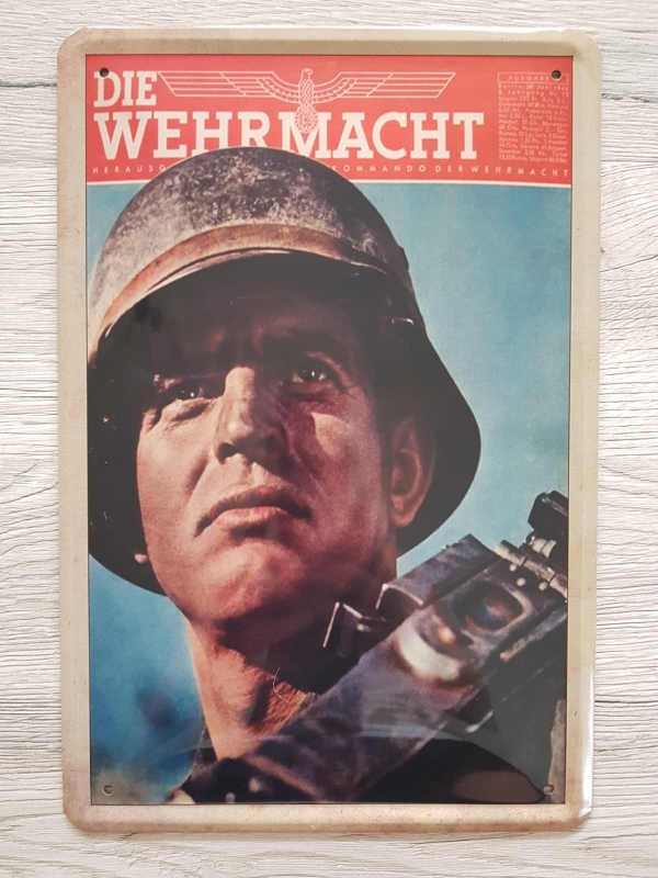 Wehrmacht MG Schütze - Blechschild
