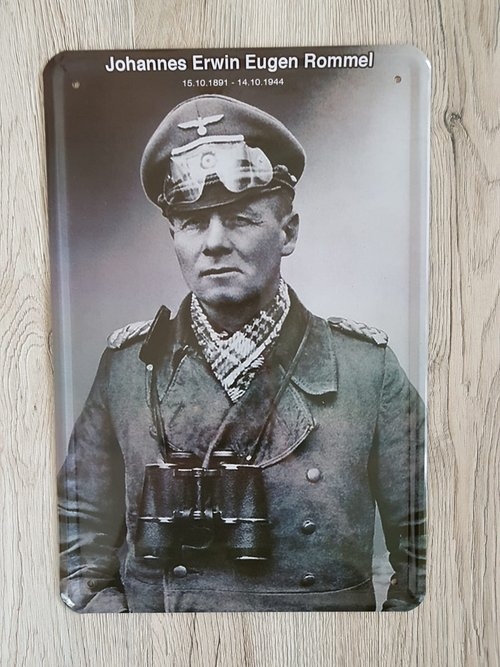 Erwin Rommel - Blechschild III