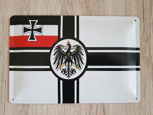 Blechschild 20x30 Reichskriegsflagge Deutsches Kaiser Reich Weltkrieg 1 Fahne