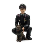 1/16 Figur Oberst Otto Paetsch mit Hund