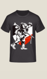 MG 42 Soldat schwarz weiss rot T-Shirt