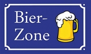 Bier Zone - 90x150 cm - Fahne