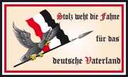 Stolz weht die Fahne für das deutsche Vaterland - Fahne/Flagge 150x90 cm