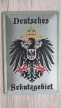 Deutsches Schutzgebiet - Blechschild