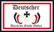 Deutscher durch die Gnade Gottes Flagge 90x150 cm