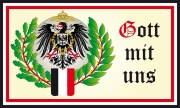 Gott mit uns - Adler Wappen Flagge 90x150 cm