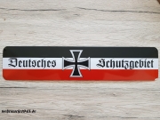 Deutsches Schutzgebiet schwarz/weiss/rot - Blechschild