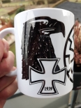 Schwarze Sonne+Reichsadler Eisernes Kreuz - 4 Tassen