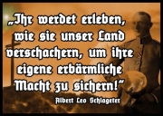 Schlageter - Ihr werdet erleben, wir sie unser Land verschachern, um ihre eigene erbärmliche Macht zu sichern! - 10 Aufkleber