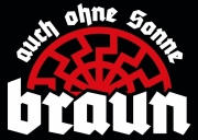 Auch ohne Sonne braun - 80 Aufkleber